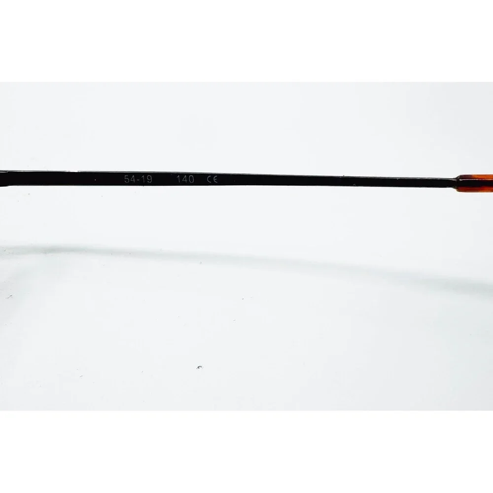 Unbranded Eyeglasses Mens Coffee Brown Metal Square Semi Rimless 54-19-140
